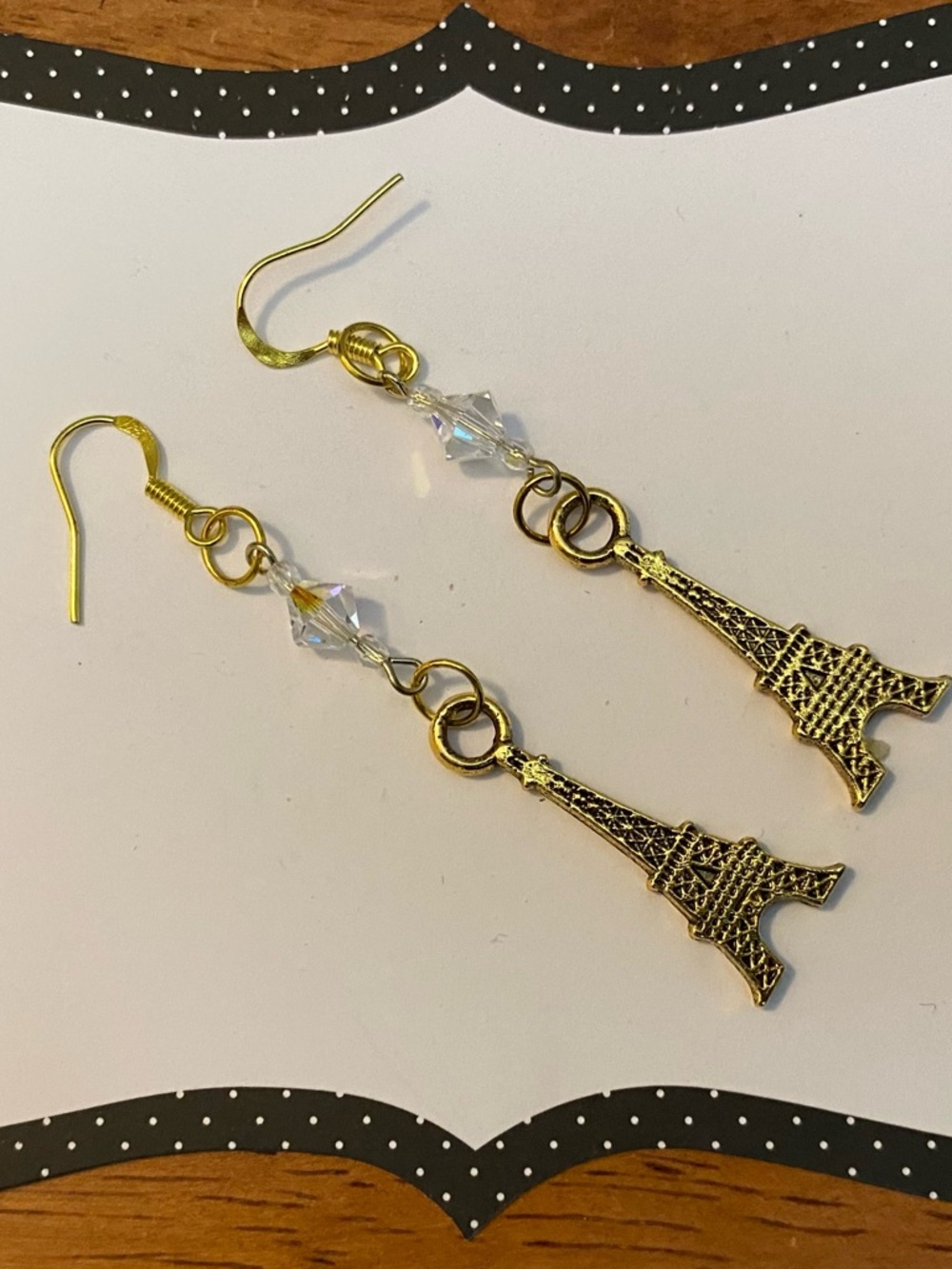NEW Swarovski Eiffel Tower Crystal earrings
